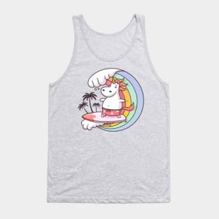 Surfing Unicorn Tank Top